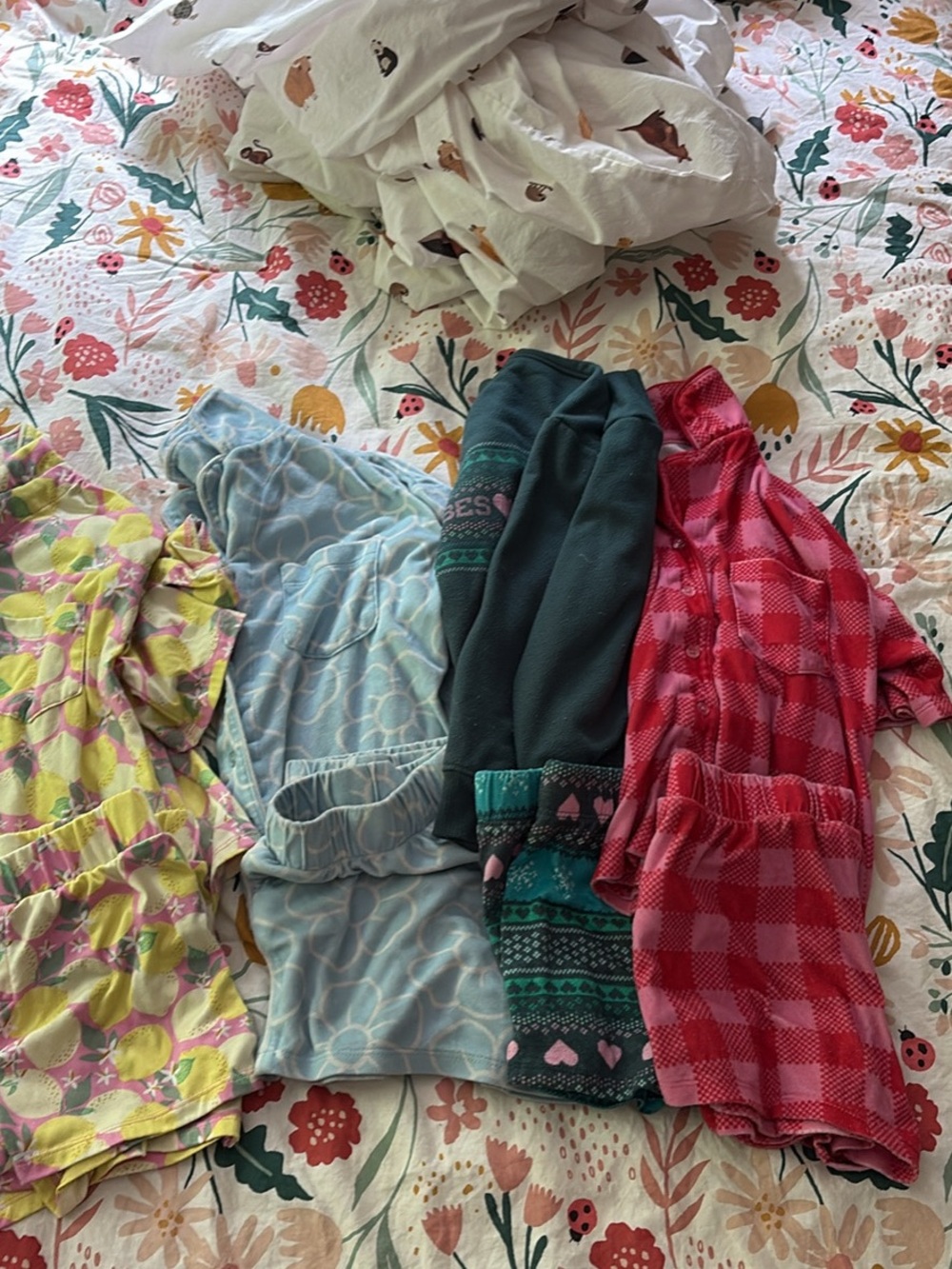Cozy Girls' Sleepwear Lot, two piece, size medium or 8-10